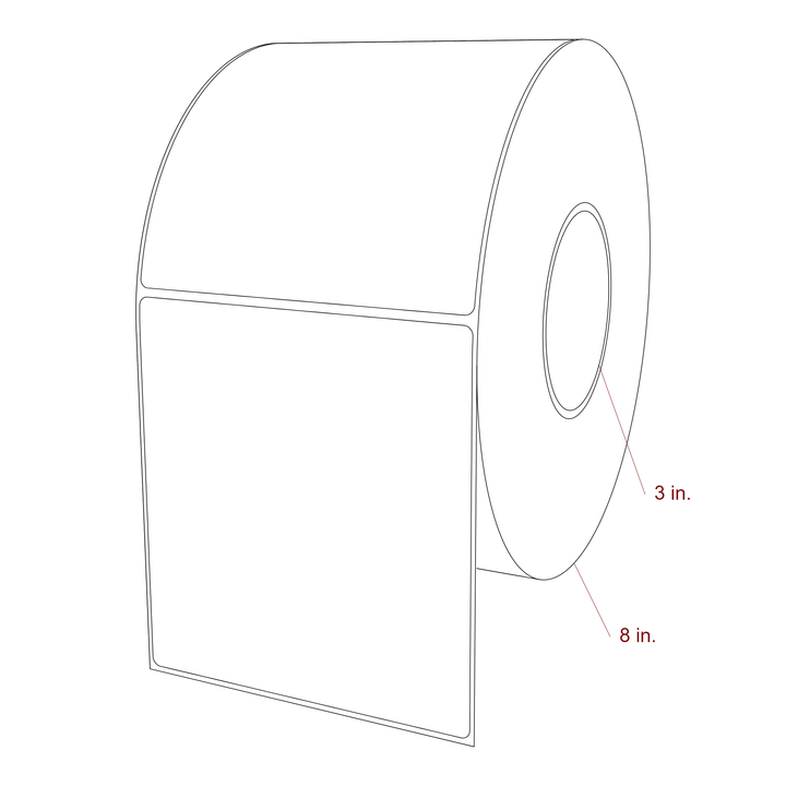 5" x 5.4375" Inkjet Label Rolls | Fits Epson ColorWorks, VIPColor & Primera
