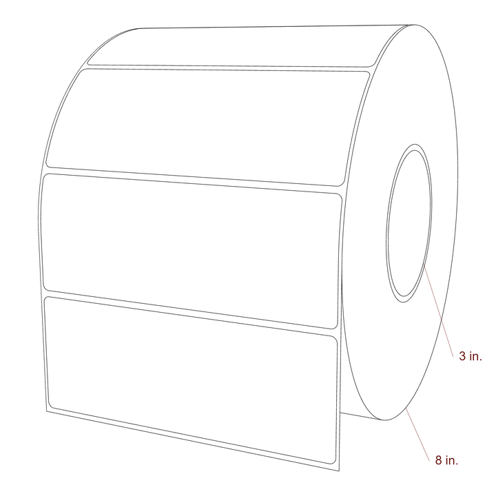 6.1875" x 2.3125" Inkjet Label Rolls | Fits Epson ColorWorks, VIPColor & Primera