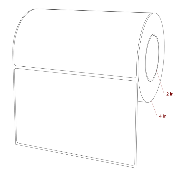 6" x 3.6875" Inkjet Label Rolls | Fits Epson ColorWorks, VIPColor & Primera