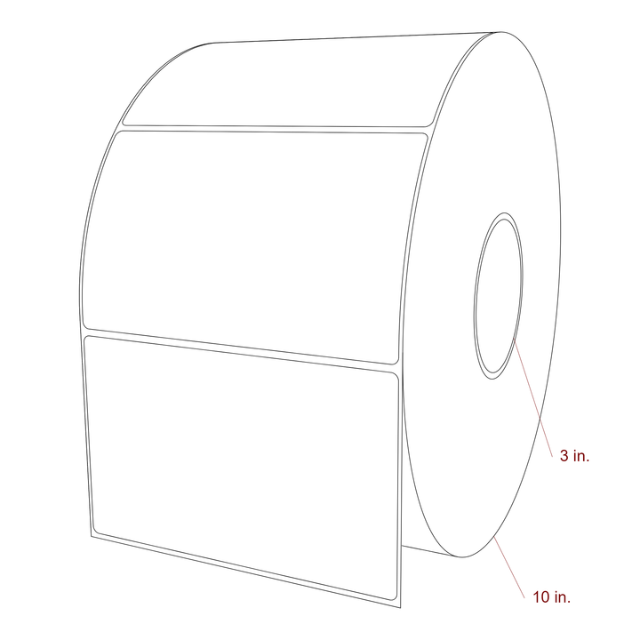 6" x 3.6875" Inkjet Label Rolls | Fits Epson ColorWorks, VIPColor & Primera