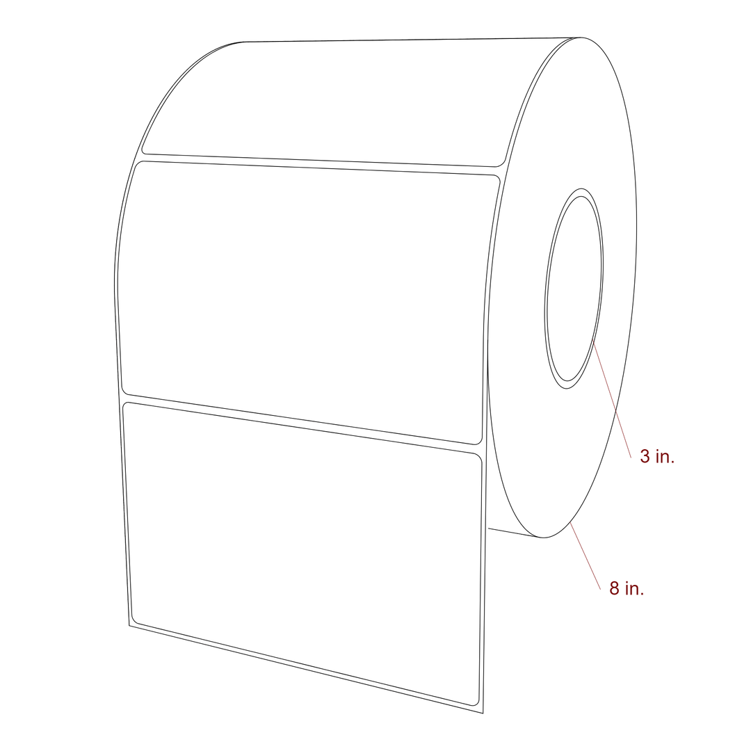 6" x 3.6875" Inkjet Label Rolls | Fits Epson ColorWorks, VIPColor & Primera