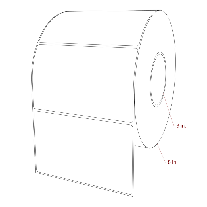 6" x 3.6875" Inkjet Label Rolls | Fits Epson ColorWorks, VIPColor & Primera