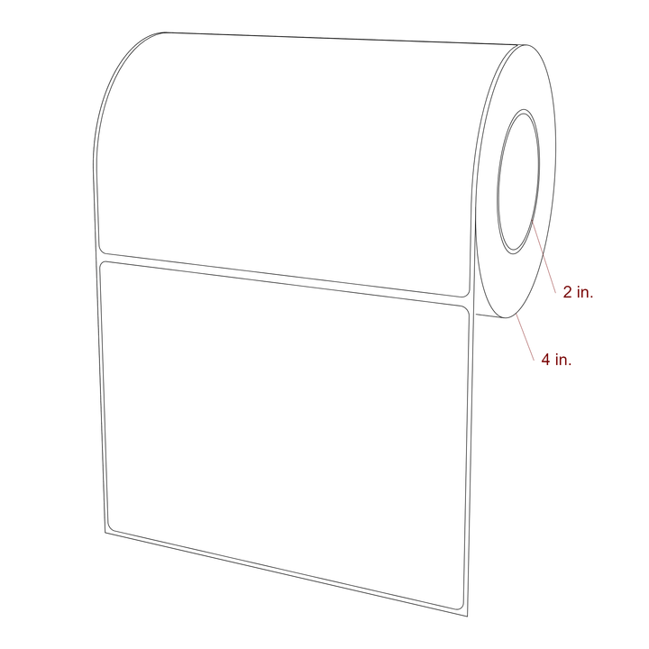 6" x 4.4375" Inkjet Label Rolls | Fits Epson ColorWorks, VIPColor & Primera