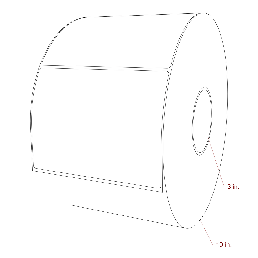 6" x 4.4375" Inkjet Label Rolls | Fits Epson ColorWorks, VIPColor & Primera