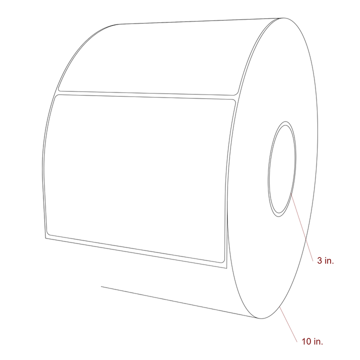 6" x 4.4375" Inkjet Label Rolls | Fits Epson ColorWorks, VIPColor & Primera