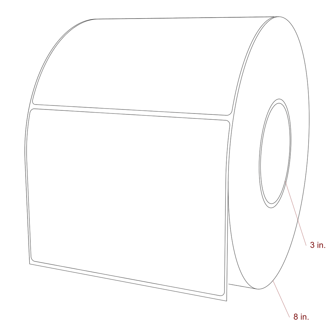 6" x 4.4375" Inkjet Label Rolls | Fits Epson ColorWorks, VIPColor & Primera