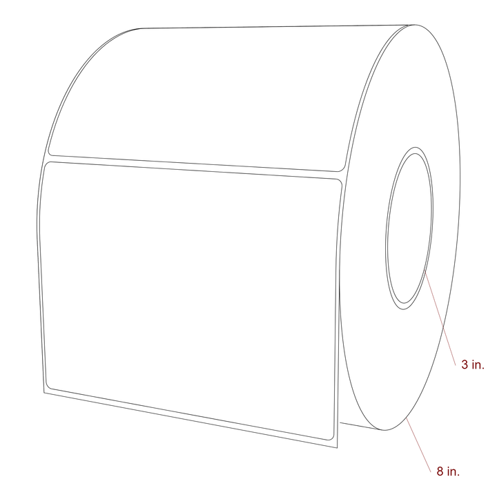 6" x 4.4375" Inkjet Label Rolls | Fits Epson ColorWorks, VIPColor & Primera