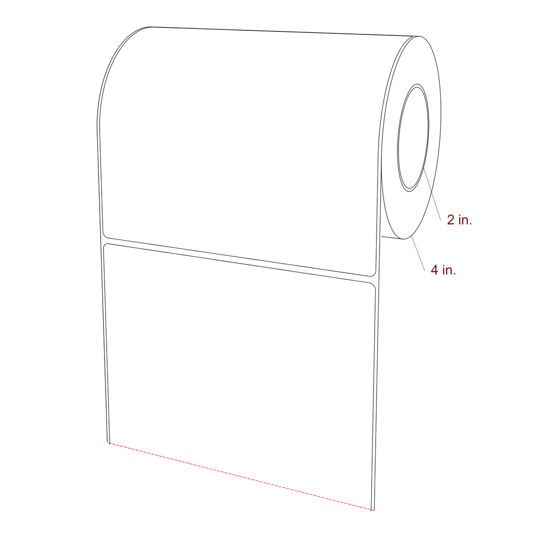 6" x 5.4375" Inkjet Label Rolls | Fits Epson ColorWorks, VIPColor & Primera