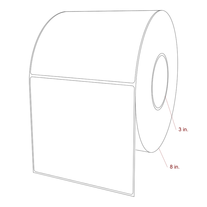 6" x 5.4375" Inkjet Label Rolls | Fits Epson ColorWorks, VIPColor & Primera