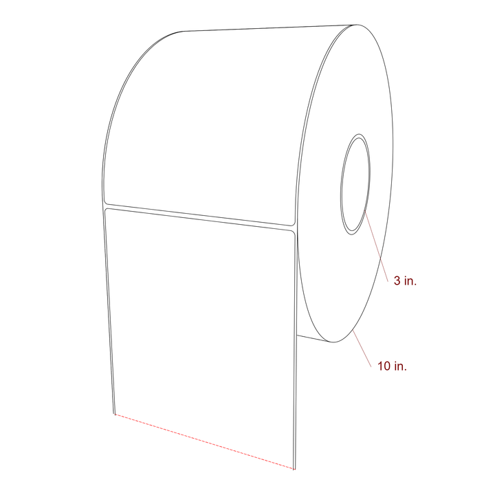 6" x 7.5" Inkjet Label Rolls | Fits Epson ColorWorks, VIPColor & Primera