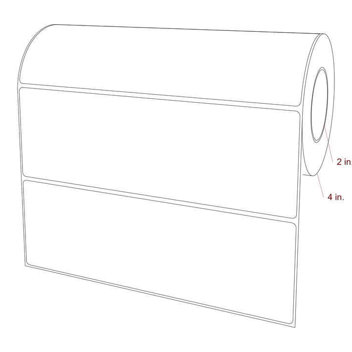 8.875" x 2.875" Inkjet Label Rolls