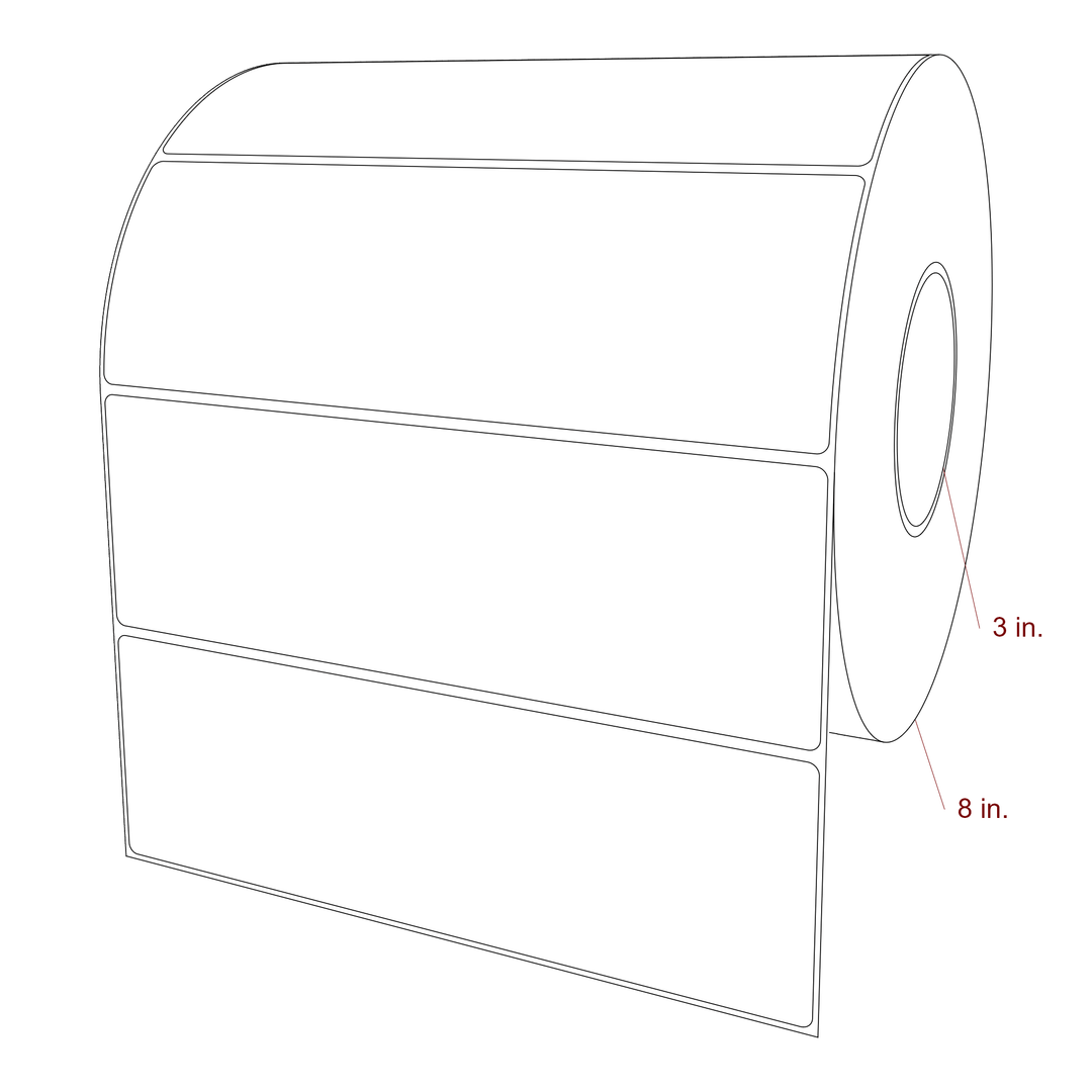 8.875" x 2.875" Inkjet Label Rolls