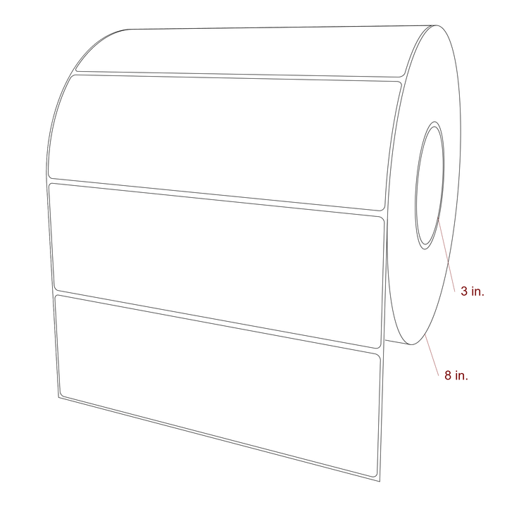 8.875" x 2.875" Inkjet Label Rolls