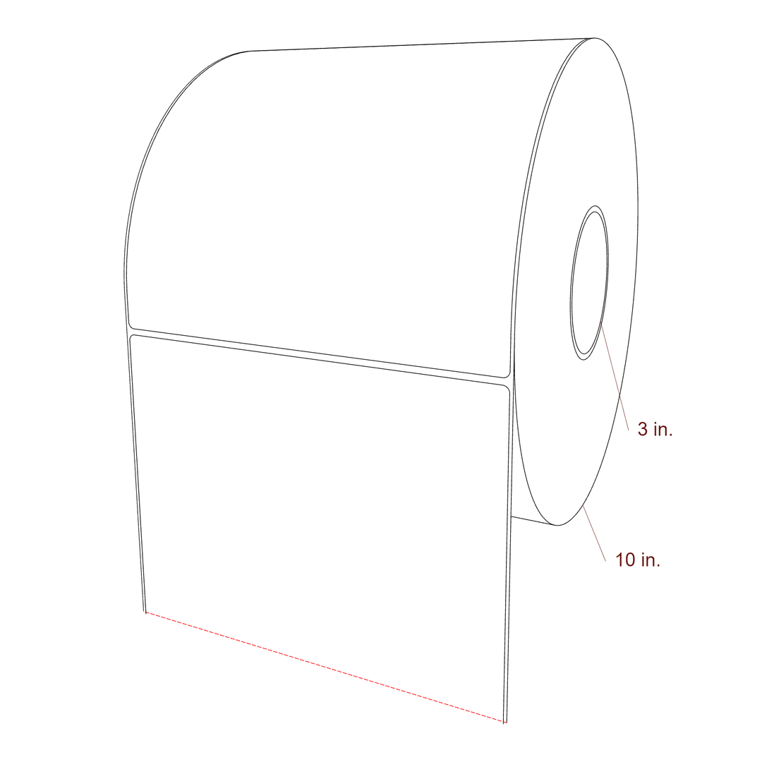 8" x 8" Inkjet Label Rolls | Fits Epson ColorWorks, VIPColor & Primera