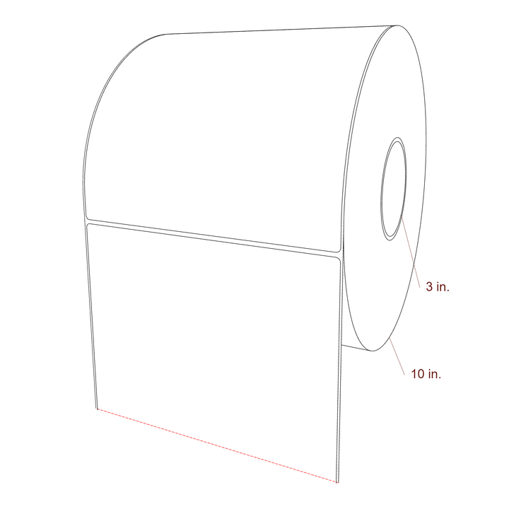 8" x 8" Inkjet Label Rolls | Fits Epson ColorWorks, VIPColor & Primera