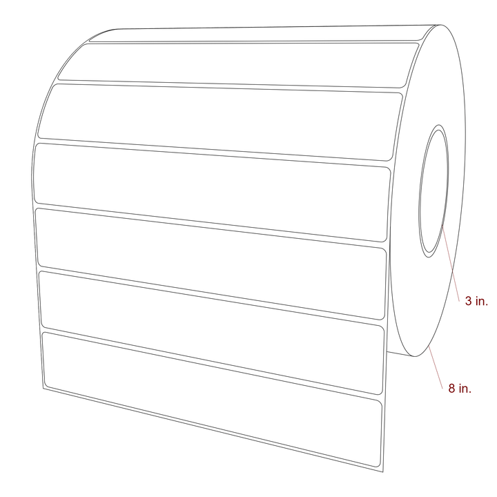 9" x 1.5" Inkjet Label Rolls