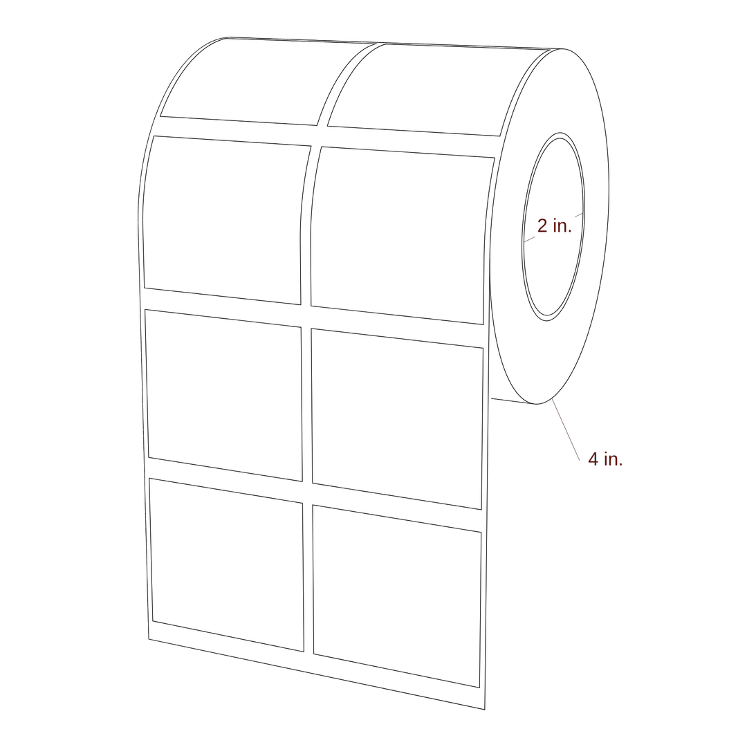 2" x 1.75" Special Shape Inkjet Label Rolls | 2-Up | Fits Epson ColorWorks, VIPColor & Primera