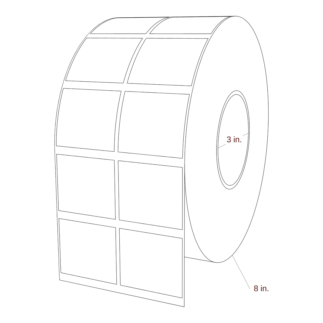 2" x 1.75" Special Shape Inkjet Label Rolls | 2-Up | Fits Epson ColorWorks, VIPColor & Primera