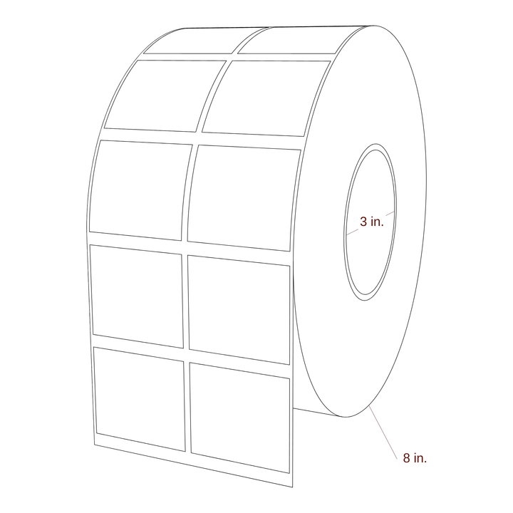2" x 1.75" Special Shape Inkjet Label Rolls | 2-Up | Fits Epson ColorWorks, VIPColor & Primera