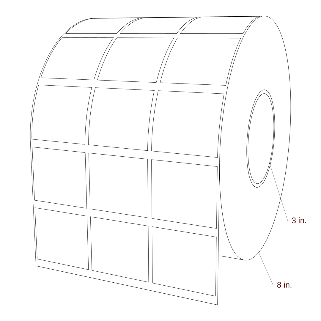2" x 1.75" Special Shape Inkjet Label Rolls | 3-Up | Fits Epson ColorWorks, VIPColor & Primera