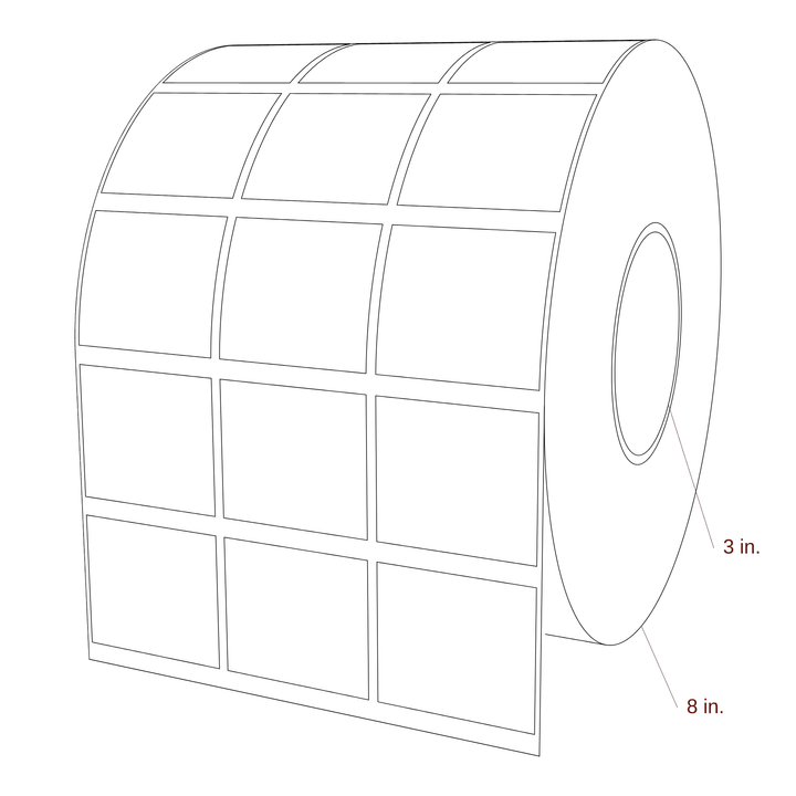 2" x 1.75" Special Shape Inkjet Label Rolls | 3-Up | Fits Epson ColorWorks, VIPColor & Primera