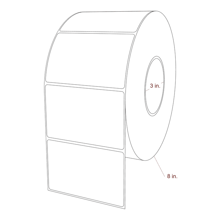 4.25" x 2.6875" Special Shape Roll for Epson ColorWorks & VIPColor Printers; 4.25" x 2.6875" Special Shape Label Diagram